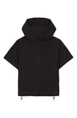 ブレインデッド メンズ アウター パーカー・スウェット Brain Dead Textured Short Sleeve Hoodie Black ブラックのサムネイル