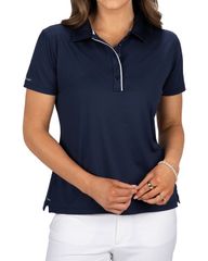 블랙 로버 레이디스 탑스 셔츠 Black Clover Mina Polo Navy 네이비