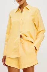 レイルズ レディース トップス シャツ リネン Rails Knox Linen Blend ButtonUp Shirt Sunshineのサムネイル