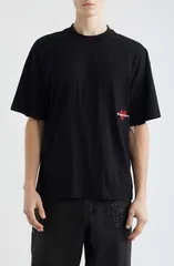 スビ メンズ トップス Tシャツ 刺繍 Ksubi HBL Ekcess Oversizembroidered TShirt Black ブラックのサムネイル