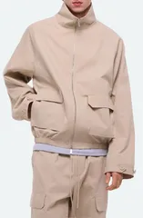ヘルムート ラング メンズ アウター ジャケット・ブルゾン Helmut Lang Twill Crop Utility Jacket Iceのサムネイル