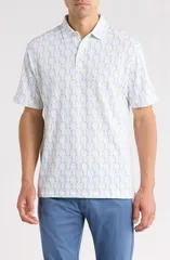 トッミーバハマ メンズ トップス ポロシャツ Tommy Bahama Emfielder Caddys Cocktails IslandZone Polo White ホワイトのサムネイル