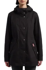 ハンター レディース アウター コート ジャケット Hunter Adela Hooded Waterproof Jacket Black ブラックのサムネイル