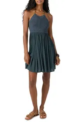 オニール レディース トップス ワンピース ホルター ONeill Kindra Mixed Media Halter Dresslate Blue スレートのサムネイル
