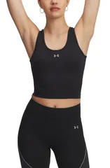 アンダーアーマー レディース トップス タンクトップ Under Armour Vanish Seamless Tank Black Steel Steel ブラックのサムネイル