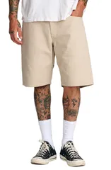 ルーカ メンズ ボトムス ハーフパンツ・ショーツ リラックスフィット ショートパンツ RVCA Dayshift Relaxed Fit FivePocket Shorts Light Khaki カのサムネイル