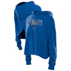 뉴엘라 레이디스 아우터 파커 스웨트 오픈 백 Womens New Era Royal Golden State Warriors Glam Game Open Back H