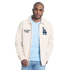 スターター メンズ アウター ジャケット・ブルゾン Menstarter White Los Angeles Dodgers Franchise Lightweight FullZip Jacket White ホワイト