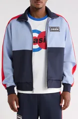 プレジャーズ メンズ アウター ジャケット・ブルゾン PLEASURES x Oasis Forever Track Jacket Powder Blue ブルーのサムネイル