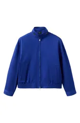 マンゴ レディース アウター ジャケット・ブルゾン MANGO Starring Hailey Bieber Mutis Oversize Jacket Blue ブルーのサムネイル