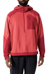 アークテリクス メンズ アウター パーカー・スウェット ハーフジップ Arcteryx Konseal SL Quarter Zip Hoodie Stone Red Dark Stone Red レのサムネイル