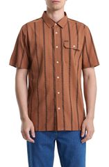 WOODBLOCK MESH FOOTBALL LS SHIRT BROWN - メルカリ