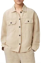 オールセインツ メンズ アウター ジャケット・ブルゾン リラックスフィット AllSaints Korten Relaxed Fit Shacket Sand Brown ブラウンのサムネイル