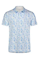 ベンシャーマン メンズ トップス ポロシャツ ジャージー Ben Sherman Watercolor Garden Tech Jersey Golf Polo Light Blue ブルーのサムネイル