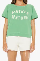 マザー レディース トップス Tシャツ コットン グラフィック MOTHER The Short Graphicotton TShirt Mother Natureのサムネイル