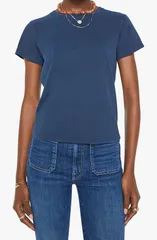 マザー レディース トップス シャツ MOTHER Little Goodie Tee Navy ネイビーのサムネイル