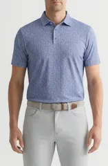 ベンシャーマン メンズ トップス ポロシャツ プリント ジャージー Ben Sherman Desert Island Print Stretch Jersey Golf Polo Stonewashのサムネイル