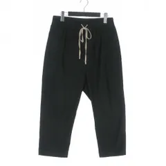 リックオウエンス Rick Owens 19SS アステア クロップドパンツ ドローストリング パンツ 48 黒 ブラック RU19S2395-TEのサムネイル