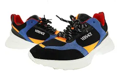 ヴェルサーチ ヴェルサーチェ VERSACE メデューサ グレカ ライン ロゴ ダット 厚底 スニーカー 42 マルチカラー ブランド古着ベクトル 中古☆AA★▲■251109のサムネイル