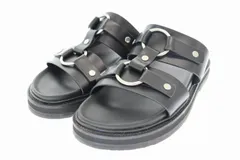 セリーヌ CELINE 23SS TIPPI CALFSKIN VEGETAL TANNING ティッピ カーフスキン ベジタル タンニング レザー サンダル 41 ブラック ブランド古着ベクトル 中古☆AA★▲■250807のサムネイル