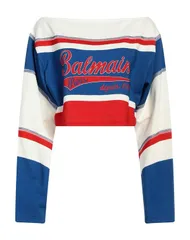 バルマン レディース アウター パーカー・スウェット BALMAIN White ホワイトのサムネイル