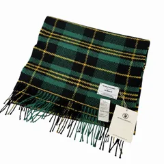 イノウエブラザーズ THE INOUE BROTHERS 25AW Market Check Scarf マーケット チェック柄 アルパカ 100％ スカーフ マフラー TIB-ALAC2102LT 緑グリーン ブランド古着ベクトル 中古●▲■260215のサムネイル