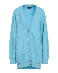 ヴェルサーチ レディース アウター カーディガン VERSACE Sky Blue ブルーのサムネイル