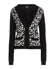 ジャストカバリ レディース アウター カーディガン JUST CAVALLI Black ブラックのサムネイル