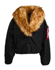 アルファインダストリーズ レディース アウター ジャケット・ブルゾン ALPHA INDUSTRIES Black ブラックのサムネイル