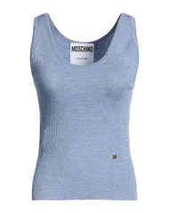 モスキーノ レディース トップス シャツ タンクトップ MOSCHINO Blue Gray グレーのサムネイル