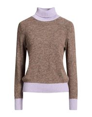 ケイウェイ レディース アウター ニット・セータートルネック KWAY Taupe トープ
