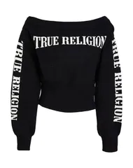 トゥルーレリジョン レディース トップス シャツ プルオーバー TRUE RELIGION Black ブラックのサムネイル