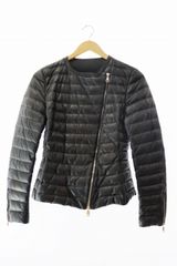 Moncler モンクレール ビーズ飾りの素敵なライトダウンノーカラー