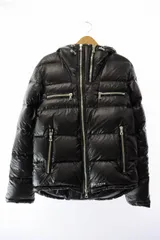 バルマン BALMAIN マルチジップ ダウン ジャケット TP009X112 46 黒 ブラック ブランド古着ベクトル 中古 ● 251015のサムネイル