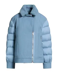 エーディーディーダウン レディース アウター ジャケット・ブルゾン パファージャケット ADD Blue Gray グレー