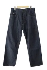 プラダ PRADA 24SS トライアングル 三角ロゴ プレート 5ポケット デニム パンツ ジーンズ GEP374 31 インディゴ ブランド古着ベクトル 中古☆AA★251120のサムネイル