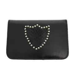 エイチティーシー HTC SHIELD WALLET SNAKE MEDIUM BLACK TYPE-2 シールド ウォレット スネーク ミディアム スタッズ レザー 二つ折り 財布 タイプ2 黒 ブラック ブランド古着ベクトル 中古▲■251210のサムネイル