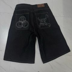 極太 Jorts バギーショーツ ハーフデニムデ ニムショーツ bboy 黒