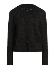 カール ラガーフェルド レディース アウター カーディガン KARLAGERFELD Black ブラックのサムネイル