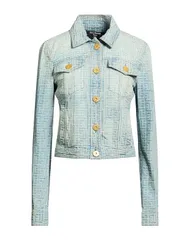 バルマン レディース アウター ジャケット・ブルゾン デニムブルゾン BALMAIN Blue ブルーのサムネイル