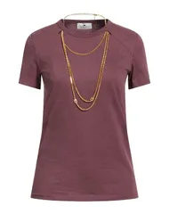 エリザベッタフランキ レディース トップス Tシャツ ELISABETTA FRANCHI Plum プラムのサムネイル