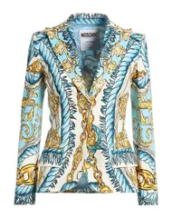モスキーノ レディース アウター ジャケット・ブルゾン テーラードジャケット MOSCHINO Sky Blue ブルーのサムネイル
