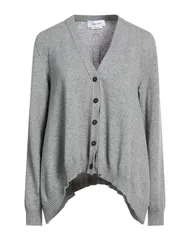 マックイーン レディース アウター カーディガン カシミヤニット MCQUEEN Gray グレーのサムネイル
