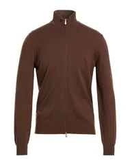 グランサッソ メンズ アウター カーディガン ファスナー付きニット GRAN SASSO Brown ブラウンのサムネイル