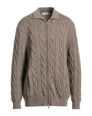 グランサッソ メンズ アウター カーディガン GRAN SASSO Taupe トープのサムネイル