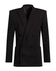 バルマン メンズ アウター ジャケット・ブルゾン テーラードジャケット BALMAIN Black ブラックのサムネイル