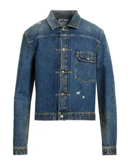 パーム・エンジェルス メンズ アウター ジャケット・ブルゾン デニムブルゾン PALM ANGELS Blue ブルーのサムネイル