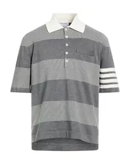 トムブラウン メンズ トップス ポロシャツ THOM BROWNE Gray グレーのサムネイル