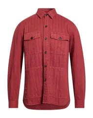 イザイア メンズ トップス シャツ ISAIA Reddish Brown ブラウンのサムネイル