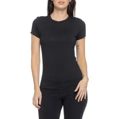 ダンスキン レディース トップス タンクトップ クルーネック Tシャツ Danskin Everyday Crew Neck TShirt 2Pack Modal Short Sleeve Blackのサムネイル
